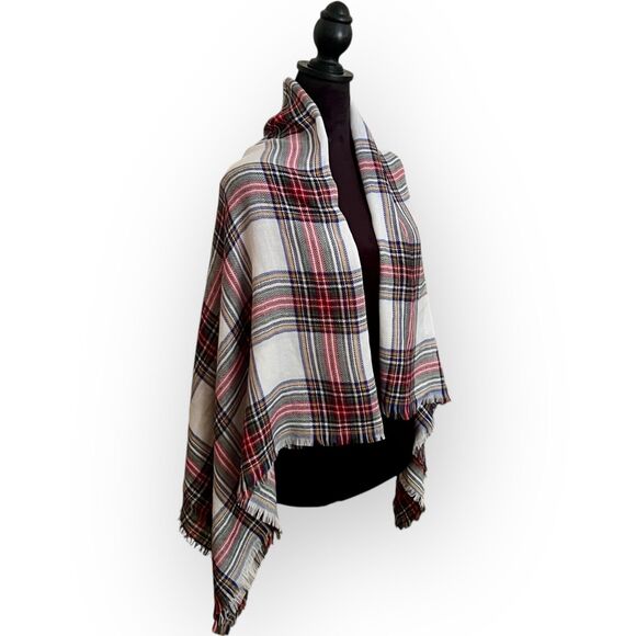 Unbranded Women's Tartan Plaid Woven Fringed Rectangle, Wrap, Shawl, Scarf - Picture 12 of 15